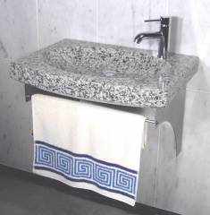 Naturstein Waschbecken Mod. Lagune, Granit Lovely-Grey